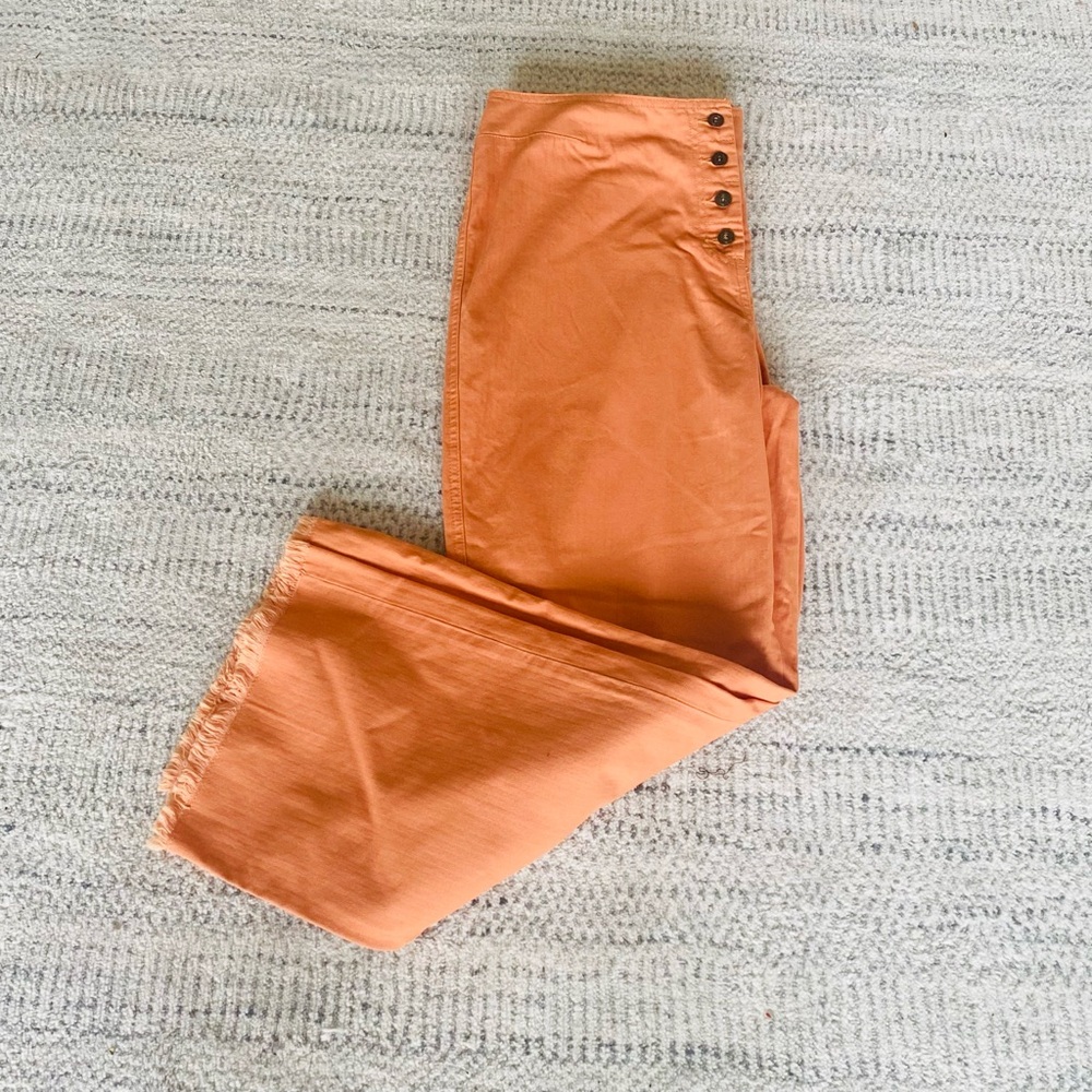 Frayed Hem Button Fly Jeans by i.e. Relaxed